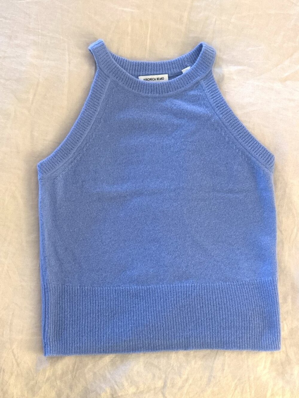 Veronica Beard - myrick cashmere tank in hydrangea - small